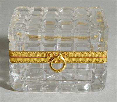 Lot 4679 - Baccarat Style Gilt-Metal Mounted Glass...