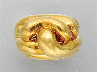 Lot 3290 - Gold Knot Ring