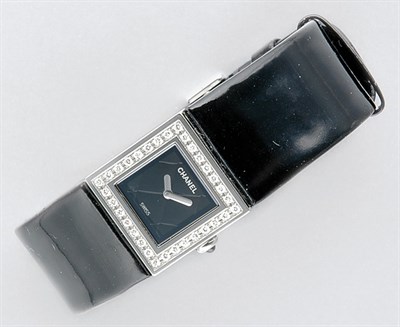 Lot 3297 - Steel and Diamond Wristwatch