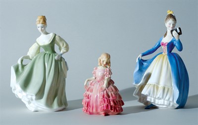 Lot 4692 - Three Royal Doulton Porcelain Figures Rose,...