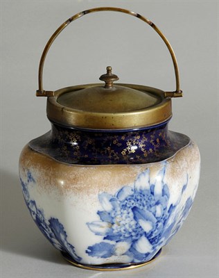 Lot 4694 - Doulton Burslem Pottery Biscuit Barrel Height...