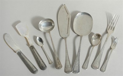Lot 4279 - German Silver Flatware Service Comprising...