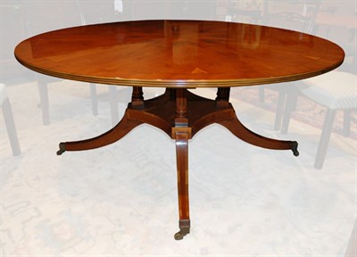 Lot 400 - Georgian Style Fruitwood Circular Dining Table...