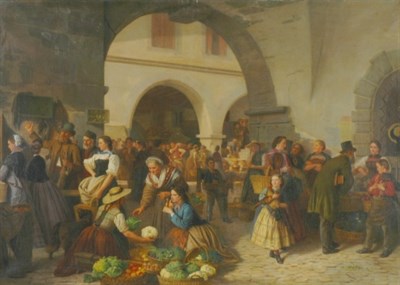 Lot 1031 - Xaver Schwegler Swiss, 1832-1902 Unter der Egg...
