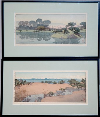 Lot 4228 - Five Framed Hiroshi Yoshida Prints