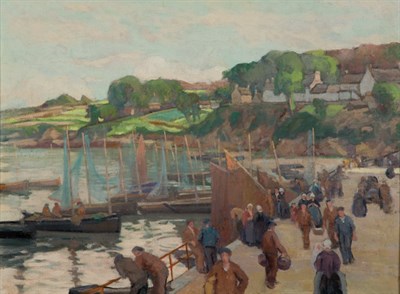 Lot 1252 - Attributed to Mabel May Woodward Figures along...
