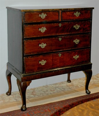 Lot 4196 - Queen Anne Style Mahogany Chest on Stand...