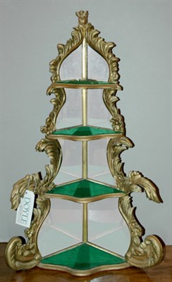 Lot 282 - Rococo Style Gilt and Painted Wood Mirrored...