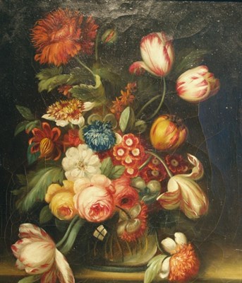 Lot 8 - Belgian School 20th Century Floral Still Lifes:...