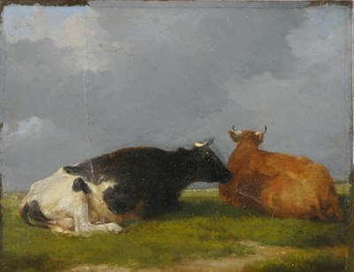 Lot 1035 - Eugene Verboeckhoven Belgian, 1799-1881 Cows...