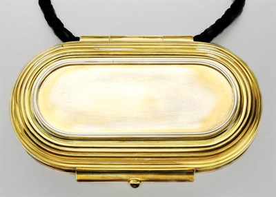 Lot 3398 - Silver Gilt and Cabochon Citrine Evening Purse