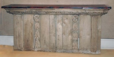 Lot 4178 - Italian Faux Marble Topped Console Height 35...