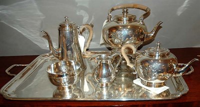 Lot 382 - Assembled Elizabeth II Silver Tea Service...