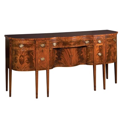 Lot 245 - Federal Style Inlaid Mahogany Sideboard The...