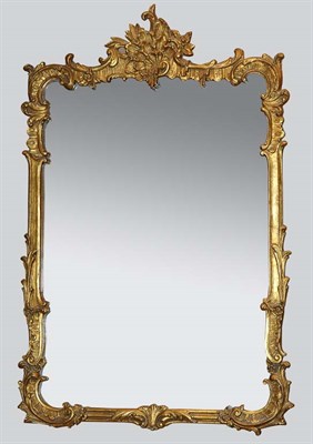 Lot 573 - Rococo Style Gilt-Wood Mirror Height 42 inches,...