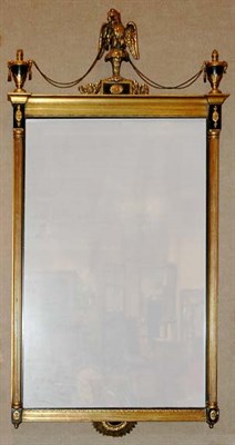 Lot 471 - Federal Style Gilt-Wood and Ebonized Mirror...