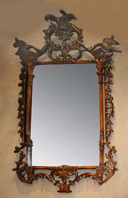 Lot 545 - Georgian Style Carved Mahogany Mirror Height...