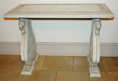 Lot 261 - Neoclassical Style Carved Marble Table Height...