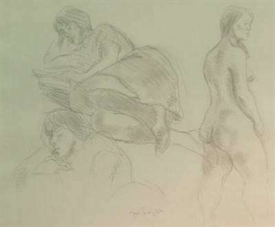 Lot 61 - Moses Soyer American Female Studies Signed M....