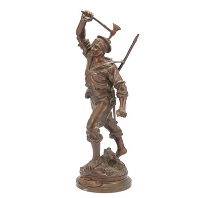 Lot 547 - Bronze Figure of a Soldier After a model by A....