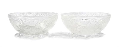 Lot 3459 - Two Lalique Molded Glass Bowls Each of...