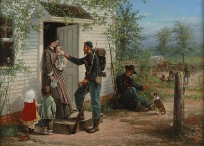 Lot 1231 - Thomas Nast American, 1840-1902 The Halt (The...