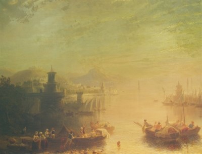 Lot 83 - English School 19th Century The Bay of Naples...