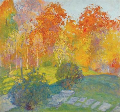 Lot 30 - Bernhard Gutmann American, 1869-1936 Landscape...