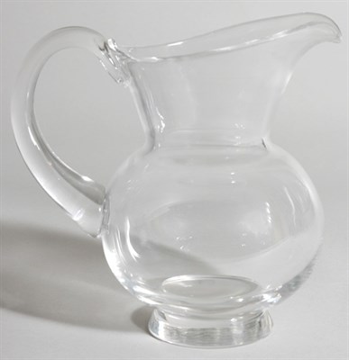 Lot 4720 - Steuben Glass Water Pitcher Height 8 1/2 inches.