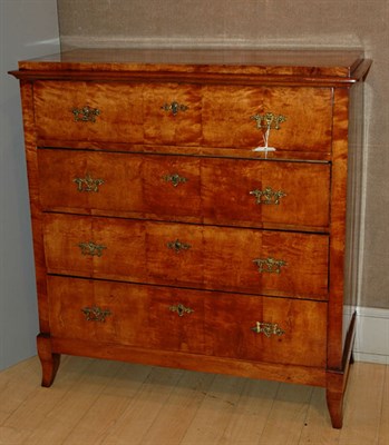 Lot 4324 - Continental Fruitwood Chest of Drawers Height...