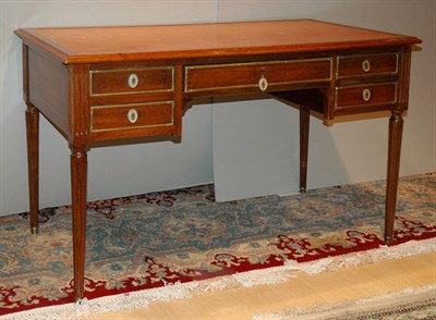 Lot 4366 - Louis XVI Style Leather Top Mahogany Desk...