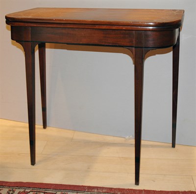 Lot 4509 - Georgian Style Mahogany Fold-Over Game Table...