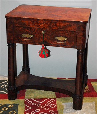 Lot 4473 - American Empire Mahogany Single-Drawer Side...