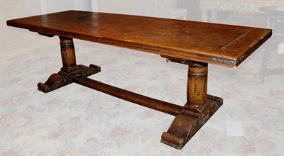 Lot 280 - Continental Fruitwood Refectory Table Early...