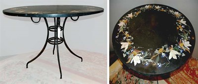 Lot 312 - Italian Pietra Dura Circular Table Height 29...