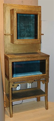 Lot 4189 - Painted Two-Part Etagere Height 69 1/2 inches,...