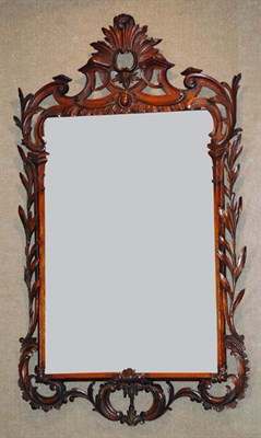 Lot 4327 - Rococo Style Carved Walnut Mirror Height 48...