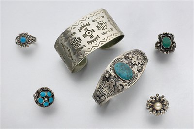 Lot 513 - Group of Silver Jewelry