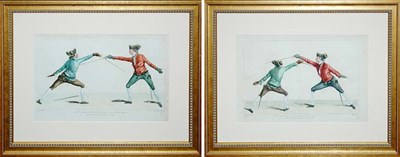 Lot 4097 - After J. Gwyn [FENCING STUDIES] Two...