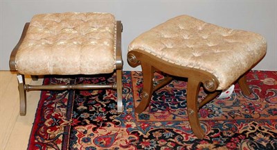 Lot 440A - Pair of Victorian Style Button Tufted...