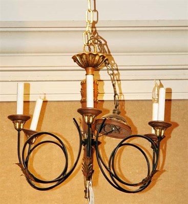 Lot 470A - Neoclassical Style Wood and Metal Six-Light...