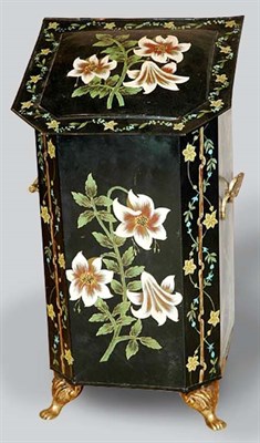 Lot 527 - Victorian Style Tole Coal Bin Height 23 1/2...