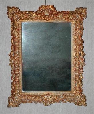 Lot 4155 - Rococo Style Painted Mirror Height 36 inches,...