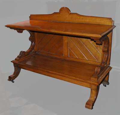 Lot 4157 - Victorian Oak Side Server Height 46 inches,...
