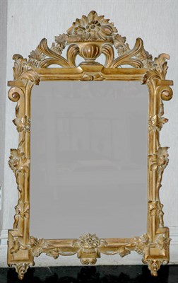 Lot 4151 - Gilt-Wood Floral and Leaf Decorated Mirror...