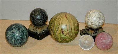 Lot 4224 - Miscellaneous Group of Twelve Mineral Spheres