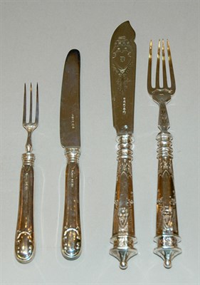 Lot 4284 - Two Silver Plated Flatware Services Including...