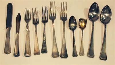 Lot 443 - Austro-Hungarian Silver Flatware Service Total...