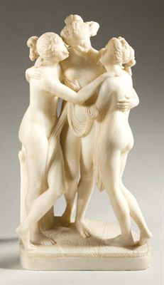 Lot 3304 - Italian Carved White and Striated Marble...