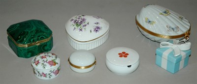 Lot 4207 - Group of Twelve Porcelain Trinket Boxes